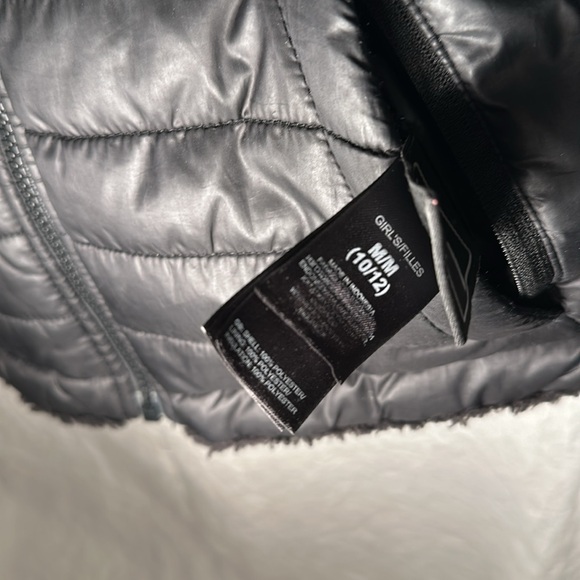 THE NORTH FACE | black/black Reversible Mossbud Swirl Jacket Girls M (10-12) - Picture 6 of 6